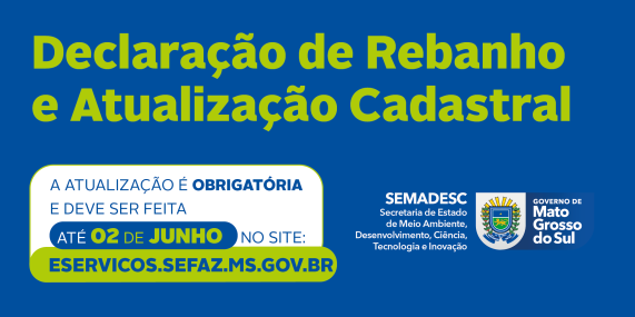 Banner Declaracao de rebanho e atualizacao cadastral