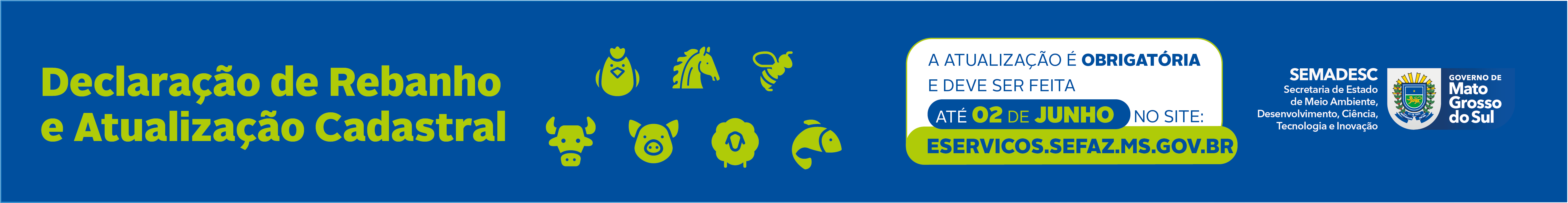 Banner Declaracao de rebanho e atualizacao cadastral